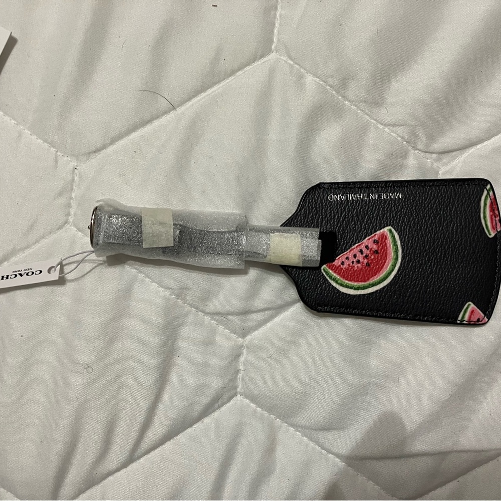 Coach Watermelon Luggage Tag